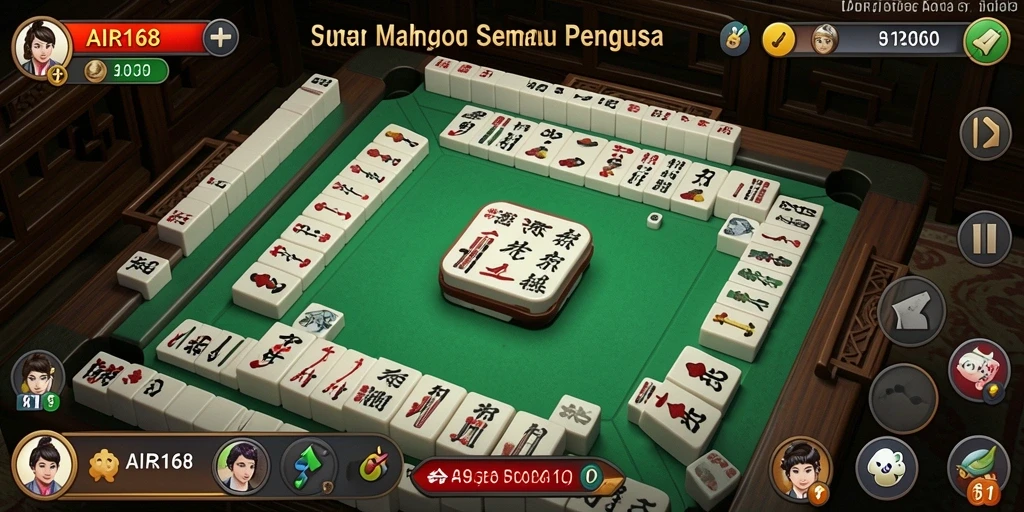 Tampilan gameplay Mahjong yang menarik dan menantang di AIR168.
