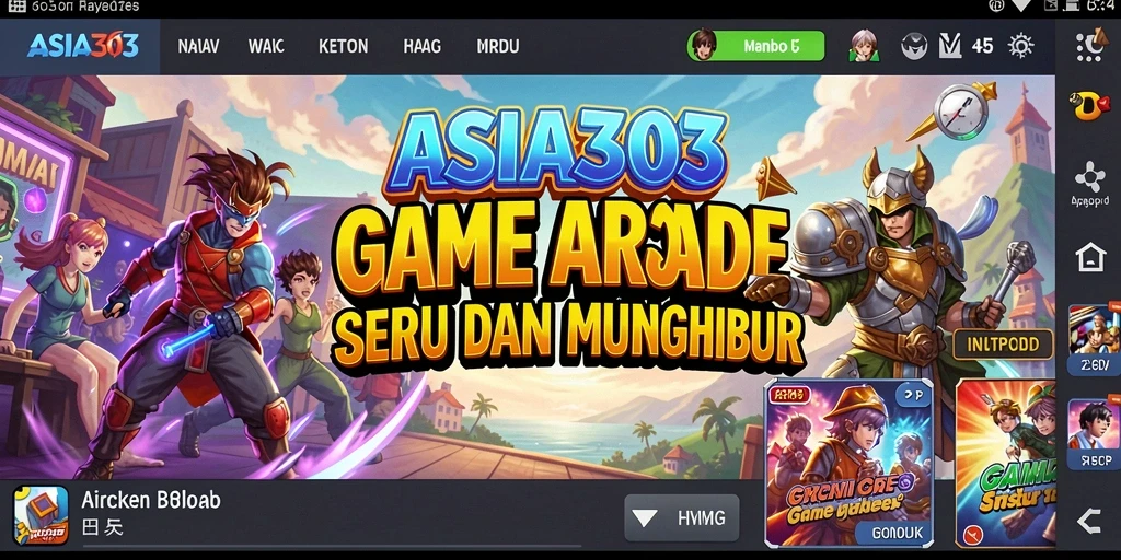 Screenshot gameplay ASIA303 yang menampilkan aksi seru dalam game arcade.