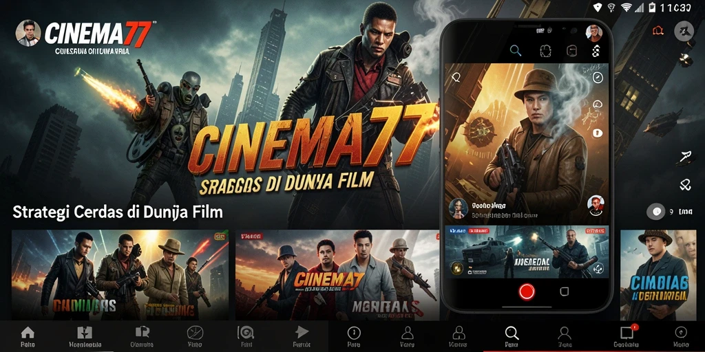 Tampilan screenshot menunjukkan gameplay strategi pembuatan film.