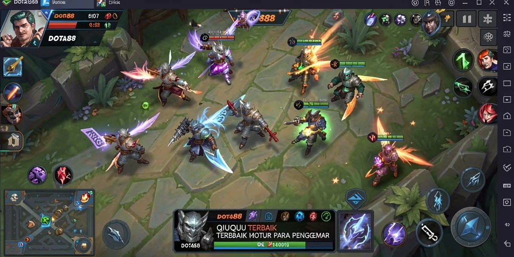 Screenshot permainan QiuQiu yang menarik dari DOTA88.
