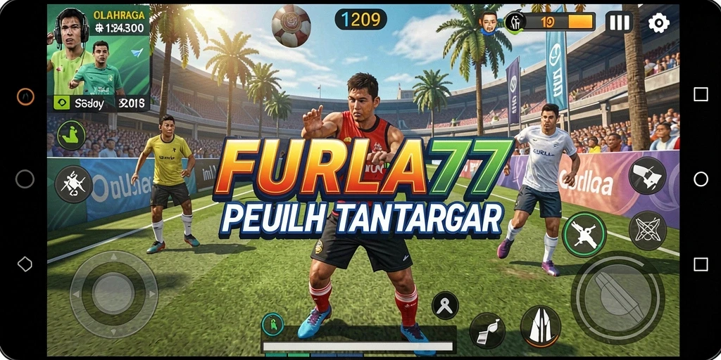 Tampilan gameplay seru dari FURLA77 yang penuh aksi olahraga.