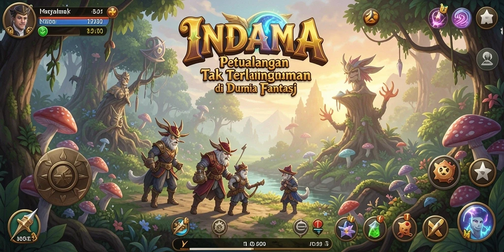 Gambaran gameplay yang epik dalam dunia petualangan menakjubkan.