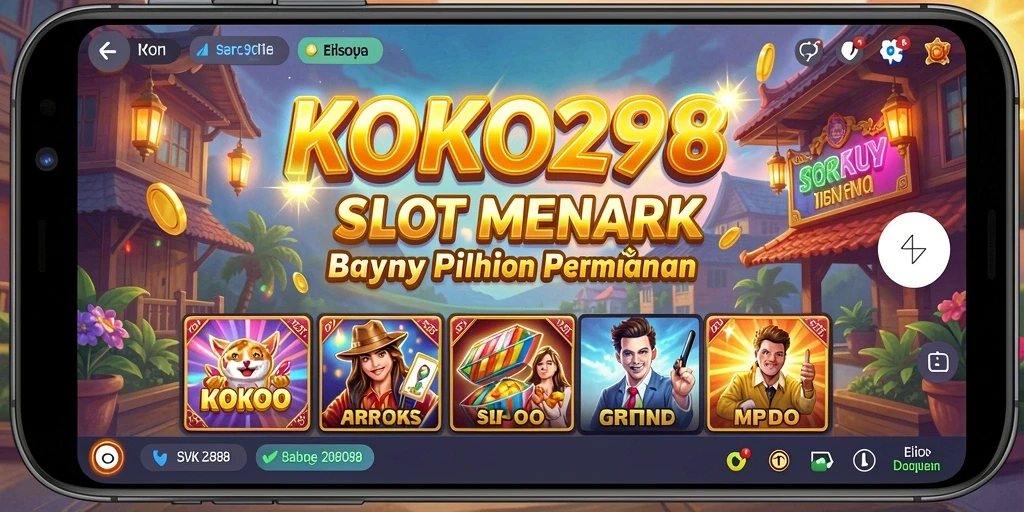 Screenshot gameplay KOKO288 menampilkan mesin slot yang seru dan grafis yang menarik.