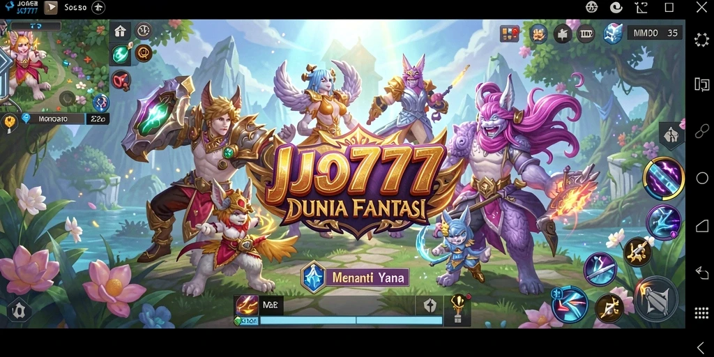 Gameplay epik LJO777 di dunia fantasi MMORPG.
