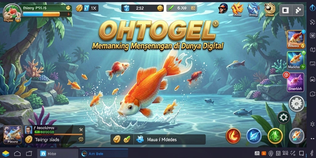 Tampilan gameplay OHTOGEL dengan suasana memancing yang menakjubkan.
