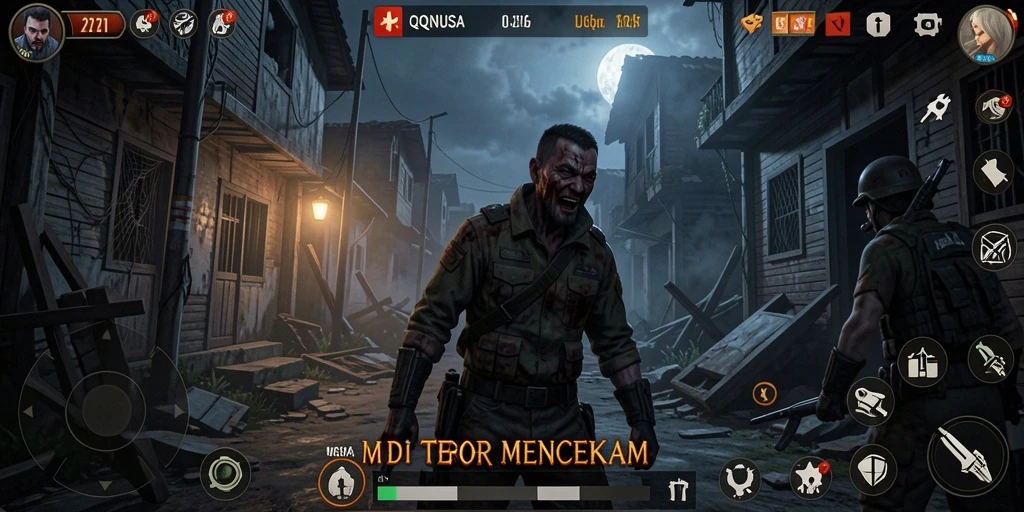 Gameplay menyeramkan di QQNUSA memperlihatkan momen menegangkan bagi pemain.