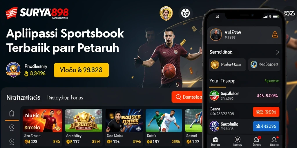 Tampilan menarik dan intuitif dari gameplay Sportsbook SURYA898.