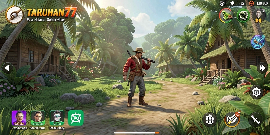 Screenshot gameplay TARUHAN77 yang seru dan menghibur.