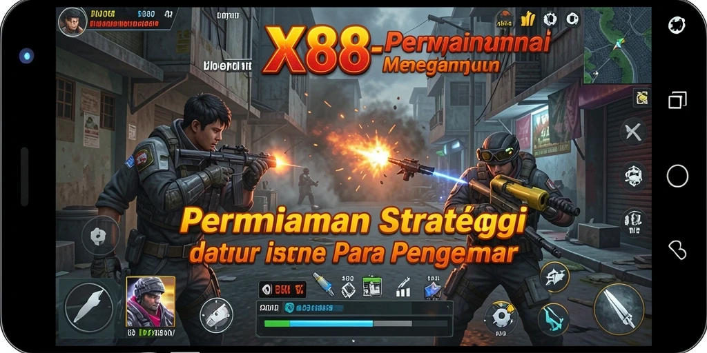 Menampilkan gameplay strategis yang mendebarkan di X88.