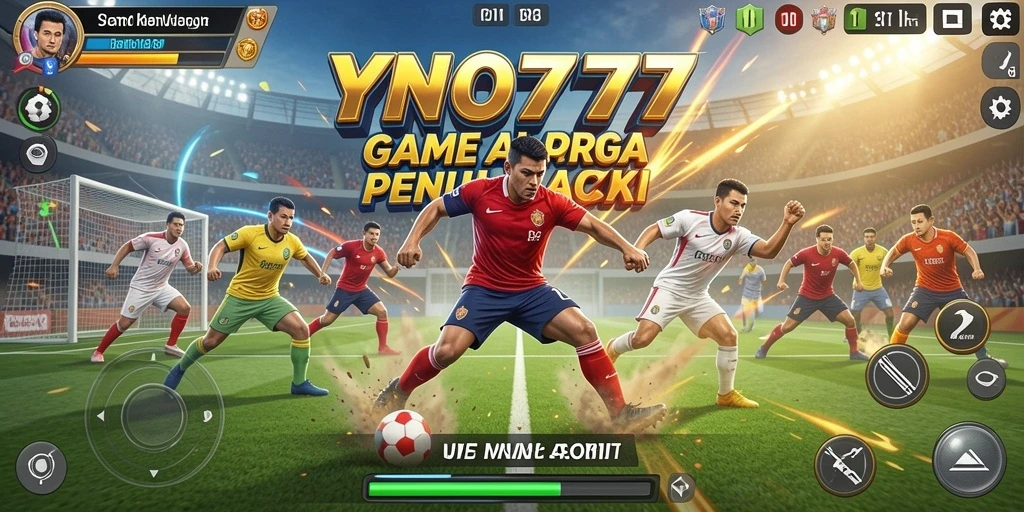 Tampilan gameplay menarik dari YONO777 dalam aksi olahraga.
